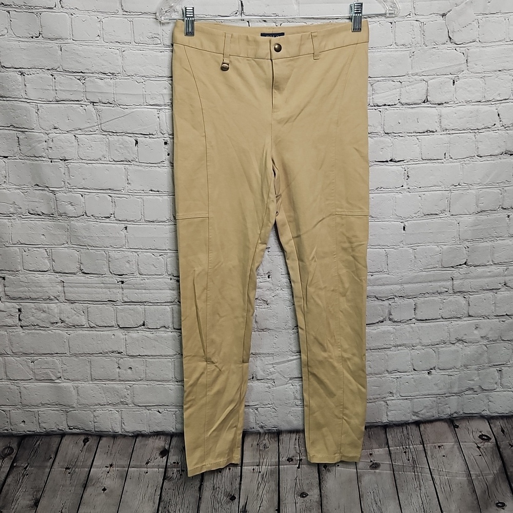 Ralph Lauren Girls Khaki Riding Pants Size 12 14 EUC